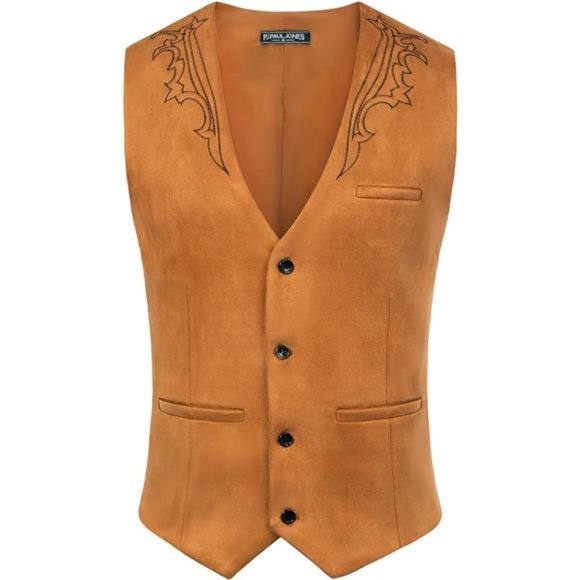 Jackets & Coats Mens Suede Leather Suit Vest Waistcoat Camel Poshmark